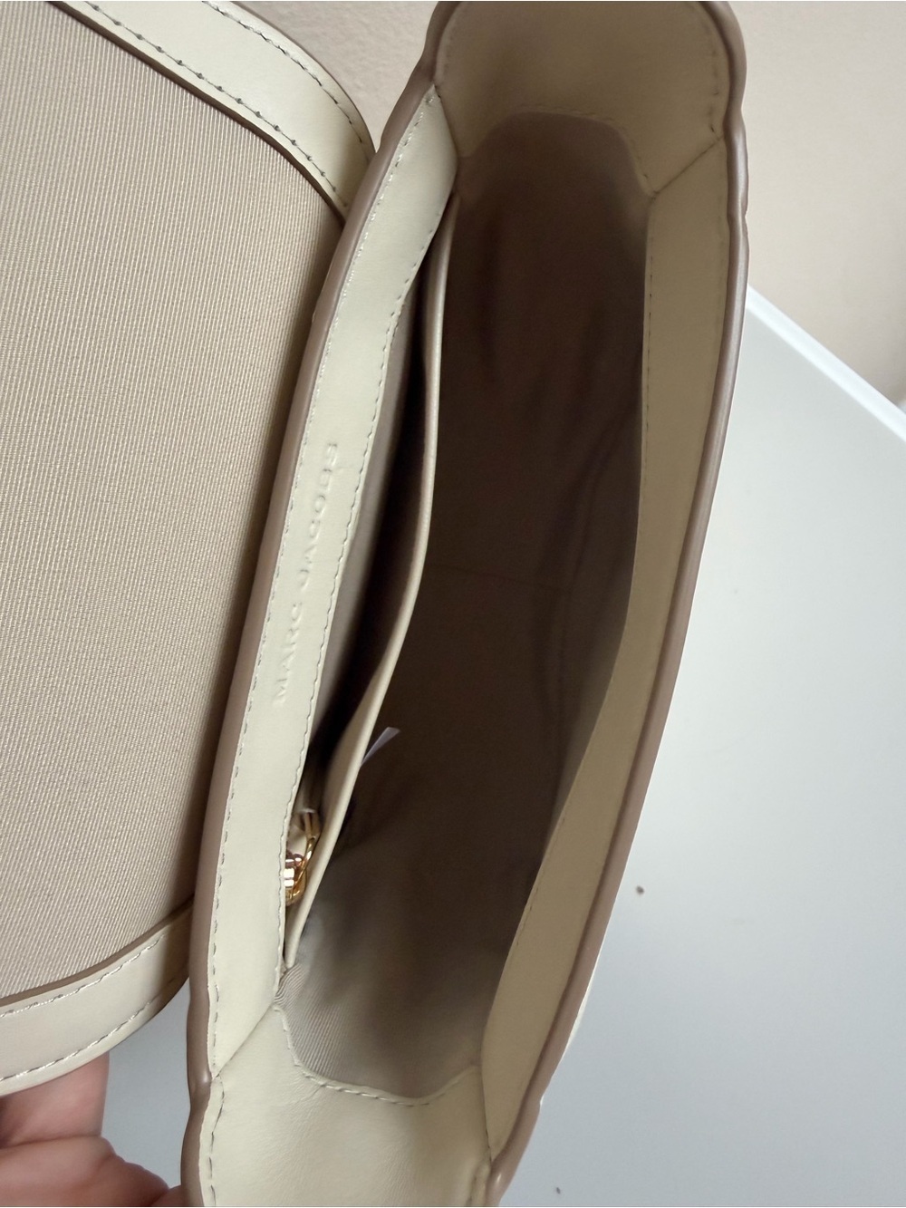 New Marc Jacobs The J Marc Small Saddle Bag Cloud white - Picture 8 of 15